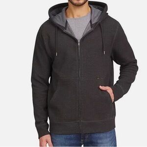 Men's Lee Textured Full Zip Hoodie Sweater